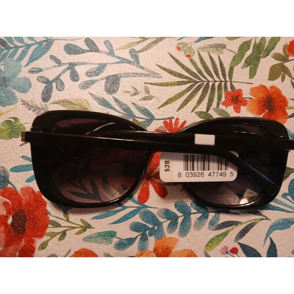 M America Women’s Sydney Sunglasses Cat Eye Black 54-20-140 NEW NWT